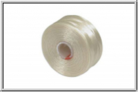 S-Lon, Size D, Beading Thread, F�delgarn, cream, 1 Spule
